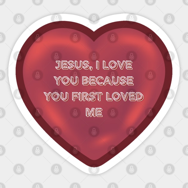 JESUS I LOVE YOU Sticker by hypocrite human